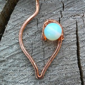 Moonstone Leaf Minimalist Pendant
